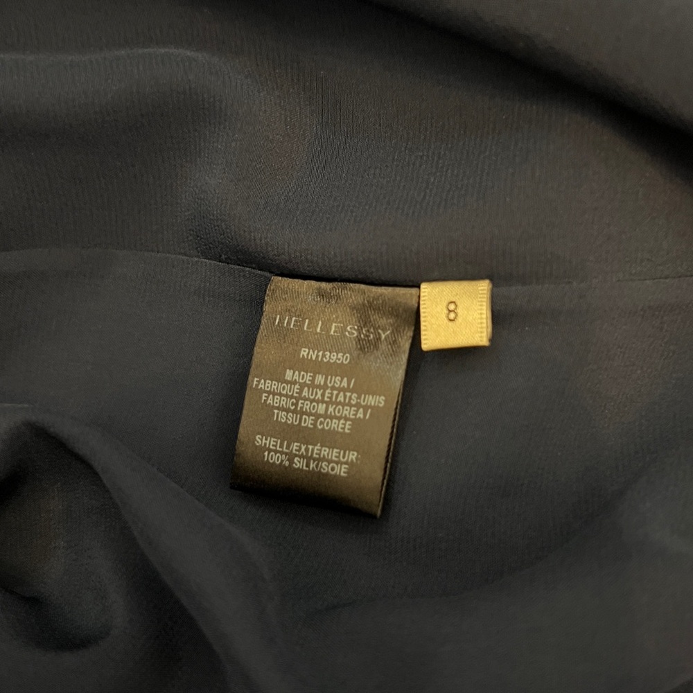 Hellessy Designer Silk Statement Sleeve Dress - image 6